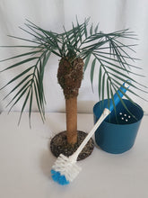 Load image into Gallery viewer, Palm Tree Toilet Scrub Brush Cover Tropical Island Bathroom Decor Potty Plants
