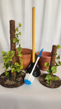 Load image into Gallery viewer, Covers for bathroom tools plunger and scrub brush look like plants disguise your toilet brush and plunger with POTTY PLANTS
