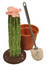 Load image into Gallery viewer, Cactus cover for toilet bowl scrub brush bathroom Southwest cowboy western desert decoration
