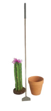 Load image into Gallery viewer, Back scratcher in cactus container Southwest desert decor
