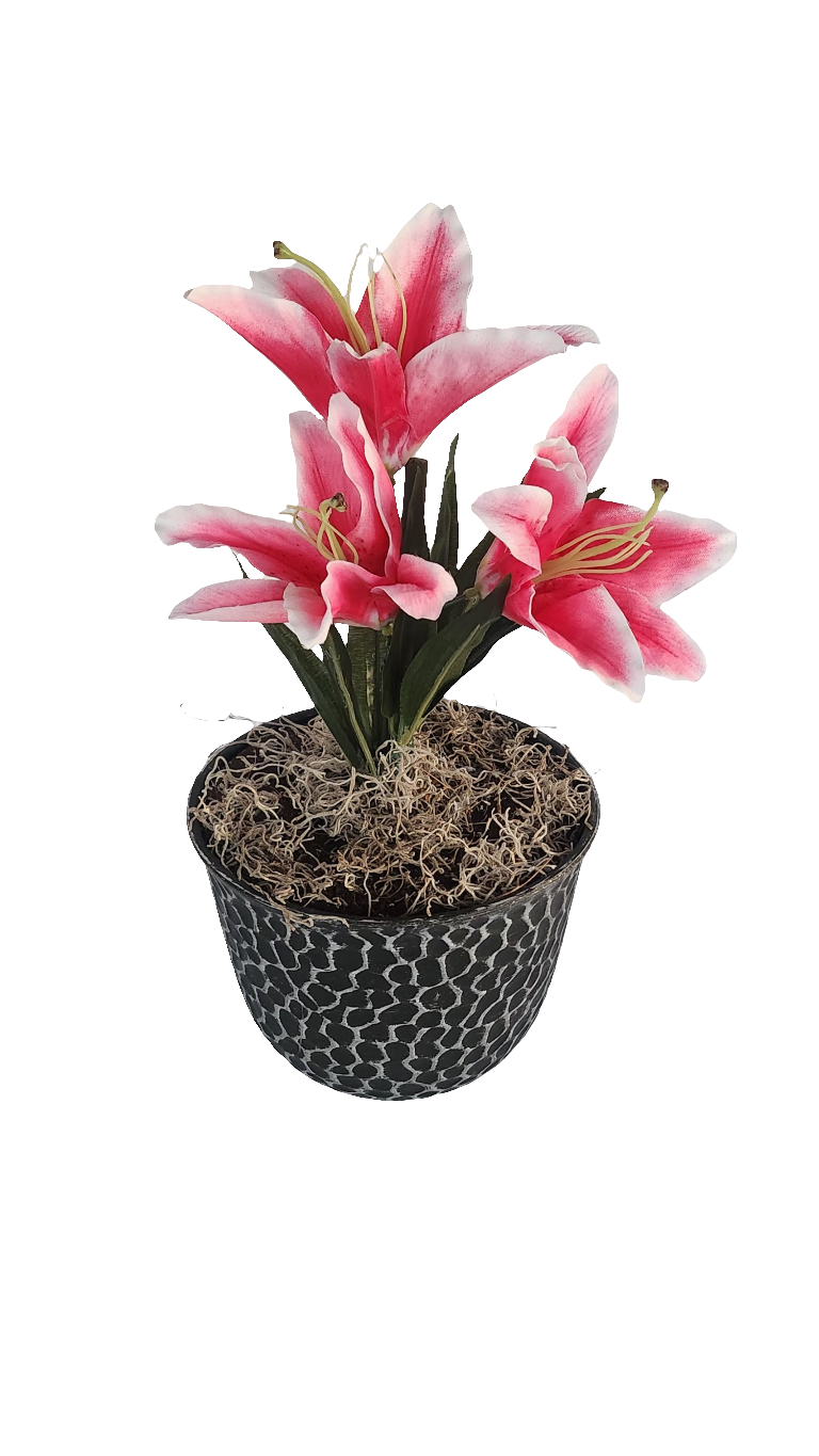 Top Secret Plants® Lilies flowers Hide Keys Makeup Jewelry Valuables Candy Cell Phone charging cords organizer